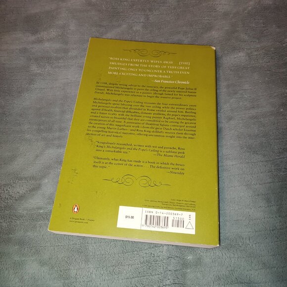 Book Michelangelo and the Pope's Ceiling Ross King New York Times Bestseller - Picture 3 of 16
